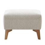 Gestoffeerde hocker Bora geweven stof Geweven stof Saia: Beige - Eik