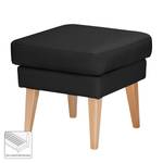 Pouf repose-pieds Bucoli Tissu structuré - Anthracite