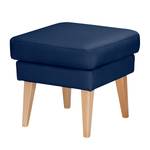 Gestoffeerde hocker Bucoli structuurstof - Donkerblauw