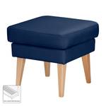 Pouf repose-pieds Bucoli Tissu structuré - Bleu foncé