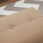 Polsterhocker Cala Strukturstoff Webstoff Osta: Cappuccino - Beige