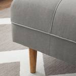 Pouf repose-pieds Cala Tissu structuré Tissu Osta: Marron gris - Beige