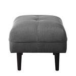 Pouf repose-pieds Cala Tissu structuré Tissu Osta: Anthracite - Noir