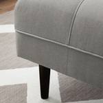 Pouf repose-pieds Cala Tissu structuré Tissu Osta: Marron gris - Noir