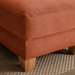 Repose-pieds Cebu Tissu - Marron miel