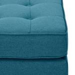 Pouf repose-pieds Chelsea Tissu Tissu Ramira : Turquoise - Luge