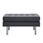 Pouf repose-pieds Chelsea Tissu Tissu Milan : Anthracite - Cylindre