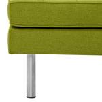 Pouf repose-pieds Chelsea Tissu Tissu Ramira : Citron vert - Cylindre