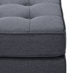 Pouf repose-pieds Chelsea Tissu Tissu Milan : Anthracite - Cylindre