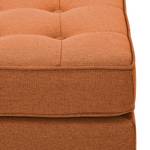 Pouf repose-pieds Chelsea Tissu Tissu Milan : Marron rouille - Cylindre