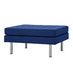 Pouf repose-pieds Chelsea Tissu Tissu Ramira : Bleu - Cylindre