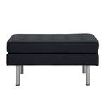 Pouf repose-pieds Chelsea Tissu Tissu Ramira : Anthracite - Cylindre