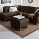 Repose-pieds Davao Microfibre - Marron