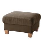 Repose-pieds Davao Microfibre - Marron noix de coco