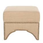 Gestoffeerde hocker Declan beige