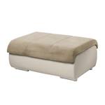 Polsterhocker Delsbo Kunstleder / Microfaser - Beige