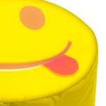 Polsterhocker Dot Com Smile II Webstoff - Smilymotiv mit Zunge