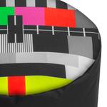 Polsterhocker Dot Com TV Test Webstoff - Testbildmotiv