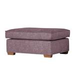 Gestoffeerde hocker Durana microvezel - Mauve