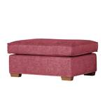 Tabouret rembourré Durana Microfibre - Rouge Bordeaux