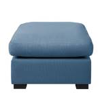 Pouf repose-pieds Glasco Tissu Tissu Osta: Bleu foncé