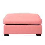 Pouf repose-pieds Glasco Tissu Tissu Osta: Corail