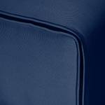 Polsterhocker I Grady Webstoff Blau - Textil - 64 x 45 x 45 cm