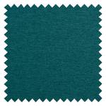 Gestoffeerde hocker Grady II geweven sto lichtgrijs/turquoise