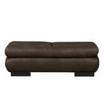 Pouf repose-pieds Infinity Aspect cuir vieilli - Expresso