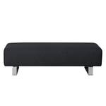 Pouf repose-pieds Kato Tissu - Tissu Lotana : Anthracite