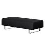 Pouf repose-pieds Kato Tissu - Tissu Lotana : Noir