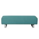 Pouf repose-pieds Kato Tissu - Tissu Lotana : Turquoise