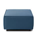 Repose-pieds KINX rectangulaire Tissu - Tissu Osta: Bleu foncé