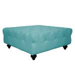 Gestoffeerde hocker Kisaura geweven stof - Turquoise