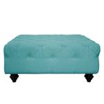 Gestoffeerde hocker Kisaura geweven stof - Turquoise