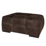 Pouf repose-pieds Lanark Microfibre - Marron