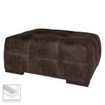 Pouf repose-pieds Lanark Microfibre - Marron