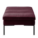 Gestoffeerde hocker MADISON fluweel - Velours Shyla: Aubergine