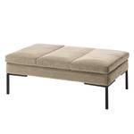 Gestoffeerde hocker MADISON fluweel - Velours Shyla: Beige