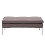 Polsterhocker Madison Webstoff Webstoff Milan: Grau-Braun