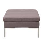 Polsterhocker Madison Webstoff Webstoff Milan: Grau-Braun