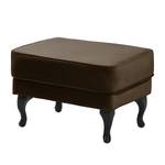 Pouf repose-pieds Miscol Velours - Marron