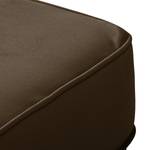 Pouf repose-pieds Miscol Velours - Marron