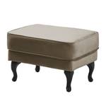 Pouf repose-pieds Miscol Velours - Cappuccino