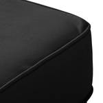 Pouf repose-pieds Miscol Velours - Noir