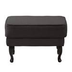 Pouf repose-pieds Miscol Tissu - Anthracite