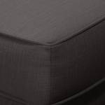 Pouf repose-pieds Miscol Tissu - Anthracite