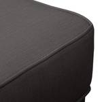 Pouf repose-pieds Miscol Tissu - Anthracite