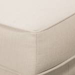 Gestoffeerde hocker Miscol geweven stof - Beige