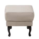 Pouf repose-pieds Miscol Tissu - Cappuccino